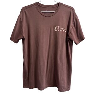 Men’s Coors Banquet Cowboy Shirt Brown Size Medium
